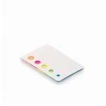 Notas adhesivas con tapa de semillas color blanco segunda vista