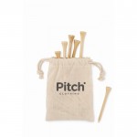 Set de 20 tees para golf color beige vista principal