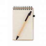 Cuaderno personalizado con bolígrafo color negro segunda vista