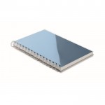 Cuadernos personalizados reciclados color azul real primera vista