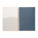 Cuadernos personalizados reciclados color azul real segunda vista
