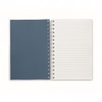 Cuadernos personalizados reciclados color azul real tercera vista