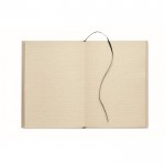 Cuadernos eco personalizados color beige cuarta vista