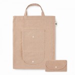 Bolsas recicladas plegables 140 g/m2 color beige