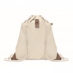 Mochila de algodón reciclado 220 g/m2 color beige