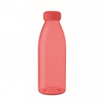 Botella de RPET libre de BPA color rojo transparente