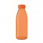 Botella de RPET libre de BPA color naranja transparente