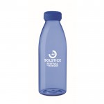 Botella de RPET libre de BPA color azul real vista principal