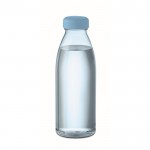 Botella de RPET libre de BPA color azul claro transparente tercera vista