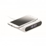 Reloj despertador con cargador color blanco primera vista