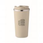 Vaso de acero con función térmica color beige vista principal