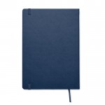 Libreta A5 con papel reciclado a rayas color gris septima vista