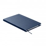 Libreta A5 con papel reciclado a rayas color gris quinta vista