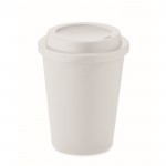 Vaso para llevar personalizado en PP color blanco