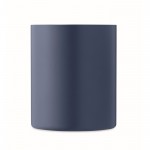 Taza de acero inoxidable de doble pared color azul ultramarino tercera vista