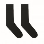 Calcetines de algodón y poliéster color negro primera vista