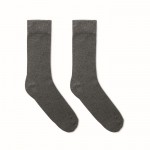 Calcetines de algodón y poliéster color gris oscuro primera vista