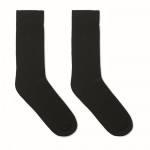 Par de calcetines de talla grande color negro primera vista