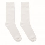 Par de calcetines de talla grande color blanco primera vista