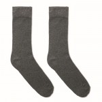 Par de calcetines de talla grande color gris oscuro primera vista