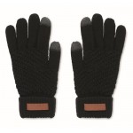 Guantes táctiles de RPET color negro