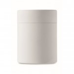 Vela de cera vegetal con aroma vainilla color madera quinta vista
