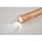 Linterna de madera con luz COB color madera vista detalle 3