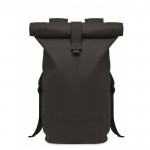 Mochila rolltop de alta calidad 340 g/m2 color negro primera vista