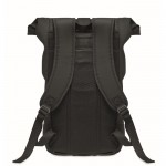 Mochila rolltop de alta calidad 340 g/m2 color negro segunda vista