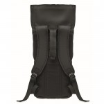 Mochila rolltop de alta calidad 340 g/m2 color negro cuarta vista