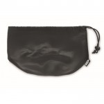 Almohada de viaje con bolsa ajustable color gris oscuro octava vista