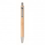 Bolígrafo de bambú sin tinta color madera primera vista