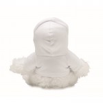 Peluche de vaca con sudadera personalizable color blanco tercera vista