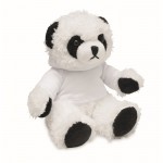 Osito de peluche panda con sudadera color blanco