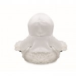 Osito de peluche panda con sudadera color blanco tercera vista