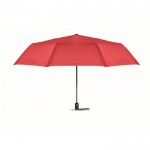 Paraguas plegable de 27'' antiviento color rojo