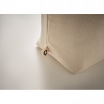 Bolsa nevera de algodón reciclado color beige vista detalle 4