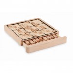 Juego sudoku en madera color madera