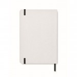 Libreta reciclada con papel de piedra color blanco tercera vista