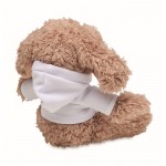 Peluche con forma de perro y sudadera color blanco primera vista