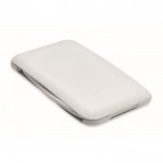 Set de cables con varias conexiones en caja con soporte para teléfono color blanco segunda vista