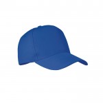 Gorra de béisbol de 5 paneles color azul