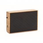 Altavoz inalámbrico con carga solar color madera octava vista