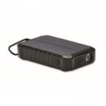 Powerbank solar de 8000 mAh con dinamo color negro octava vista