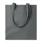 Bolsa de algodón ecológico en color gris oscuro