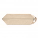 Neceser orgánico con cremallera 220 g/m2 color beige cuarta vista