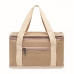 Bolsa nevera de canvas 320 g/m2 color beige segunda vista