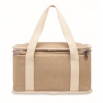 Bolsa nevera de canvas 320 g/m2 color beige tercera vista