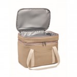 Bolsa nevera con dos compartimentos 320 g/m2 color beige primera vista