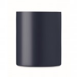 Taza metálica con asa de mosquetón color azul ultramarino quinta vista